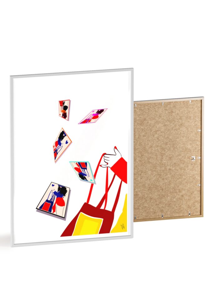 Memory Cards Poster, Framed