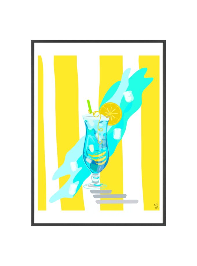 Blue Lagoon Poster, Framed