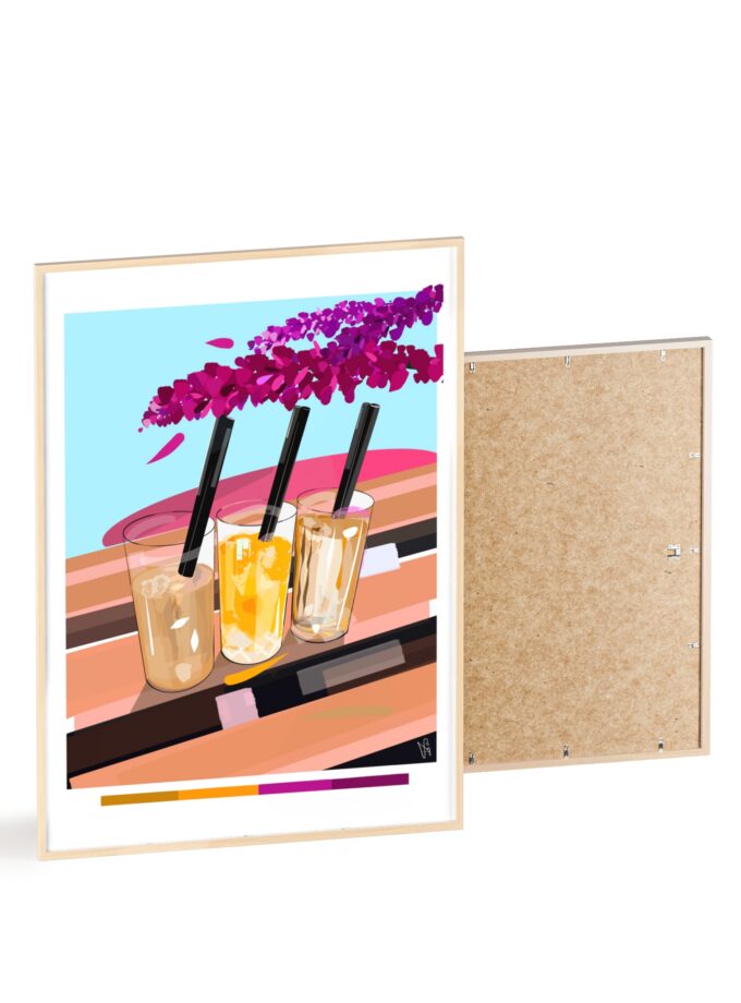 Under The Bugenvilija Poster, Framed