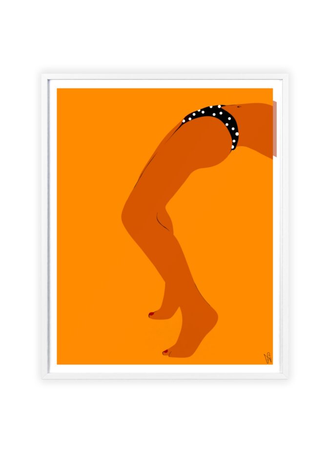 Sun Bath Poster, Framed