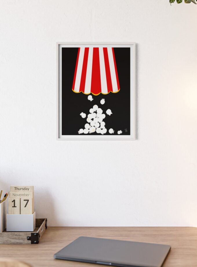 Let's Stay In Poster, Framed