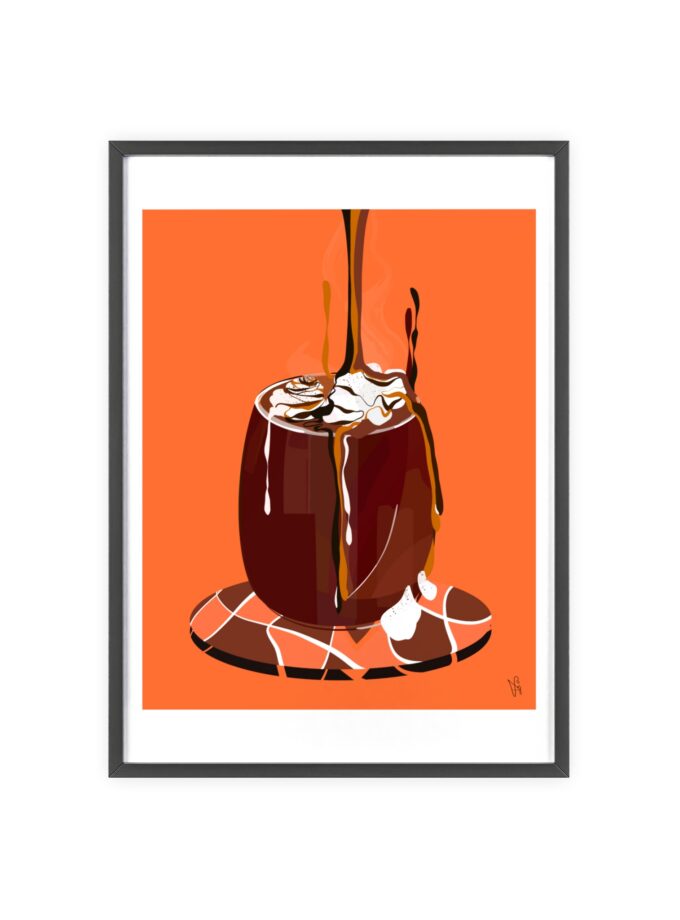 Hot Chocolate Poster, Framed