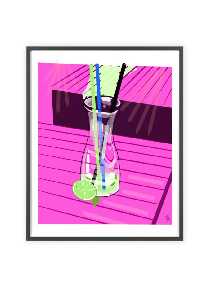 Mojito In Starigrad Poster, Framed