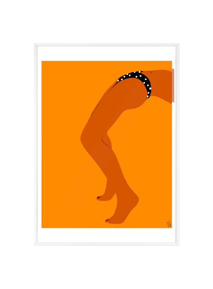 Sun Bath Poster, Framed