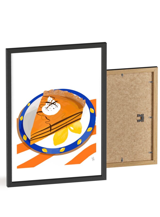 Pumpkin Pie Poster, Framed