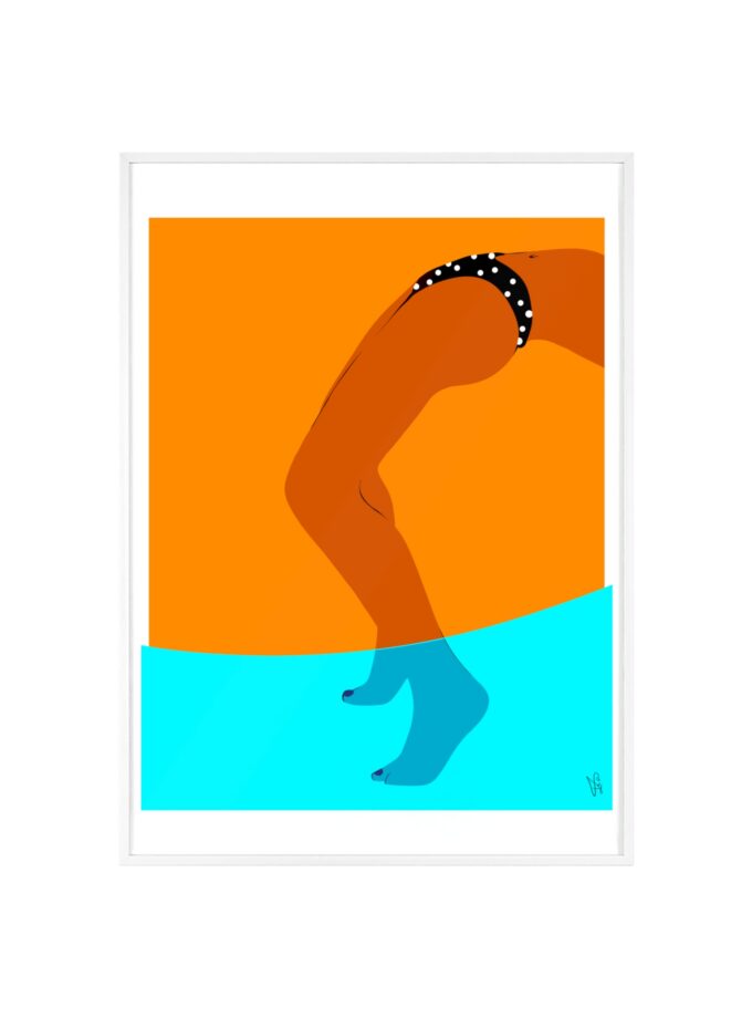 Pool Bridge Poster, Framed