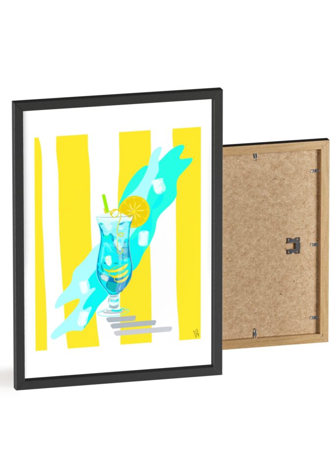 Blue Lagoon Poster, Framed