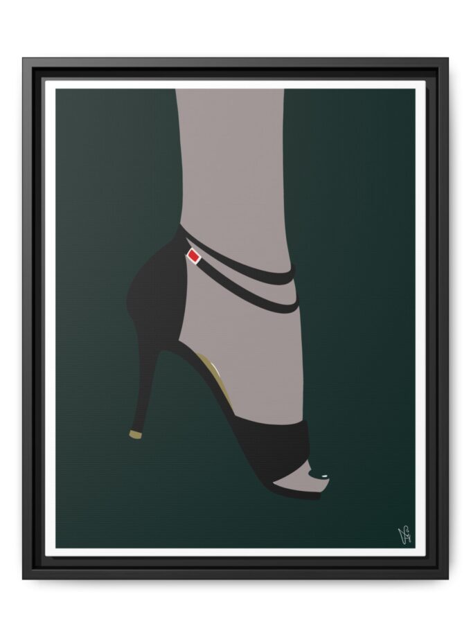 Emerald Canvas, Framed