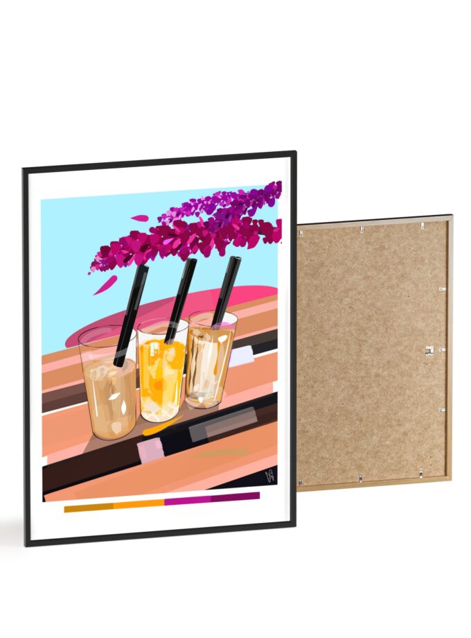 Under The Bugenvilija Poster, Framed