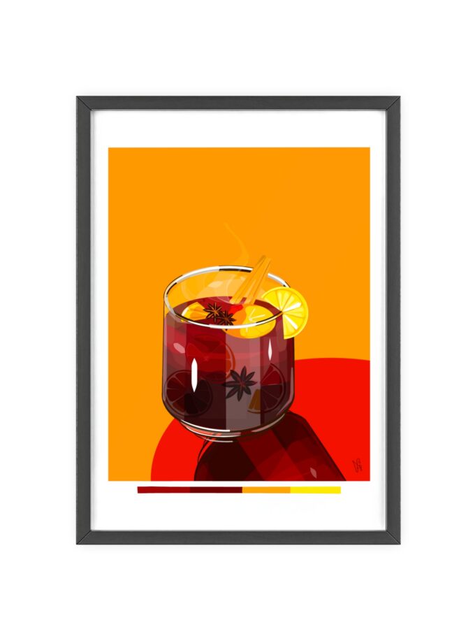 Mulled Wine Poster, Framed