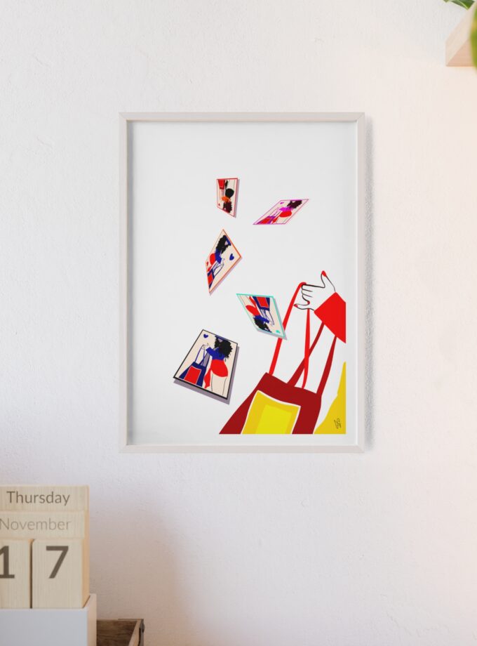 Memory Cards Poster, Framed