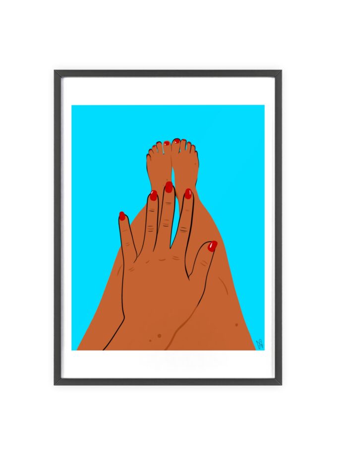 Sky Polish Poster, Framed