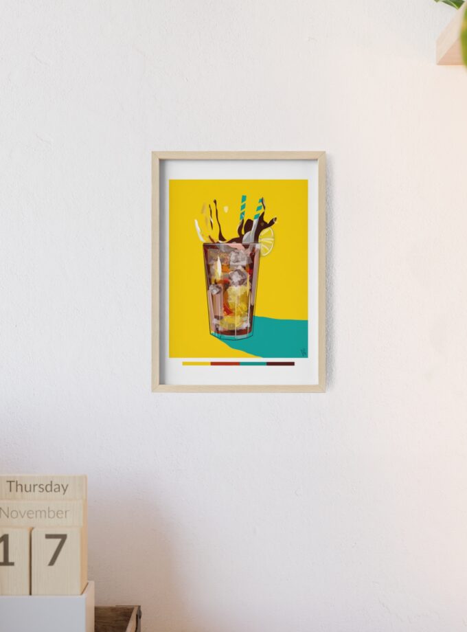 Splash Poster, Framed