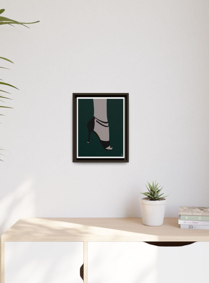 Emerald Canvas, Framed