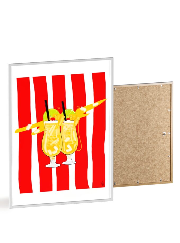 Pina Colada Poster, Framed