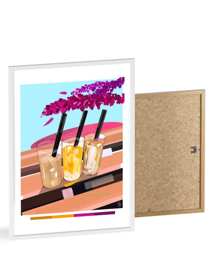 Under The Bugenvilija Poster, Framed