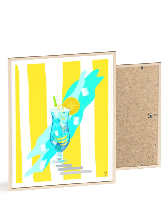 Blue Lagoon Poster, Framed