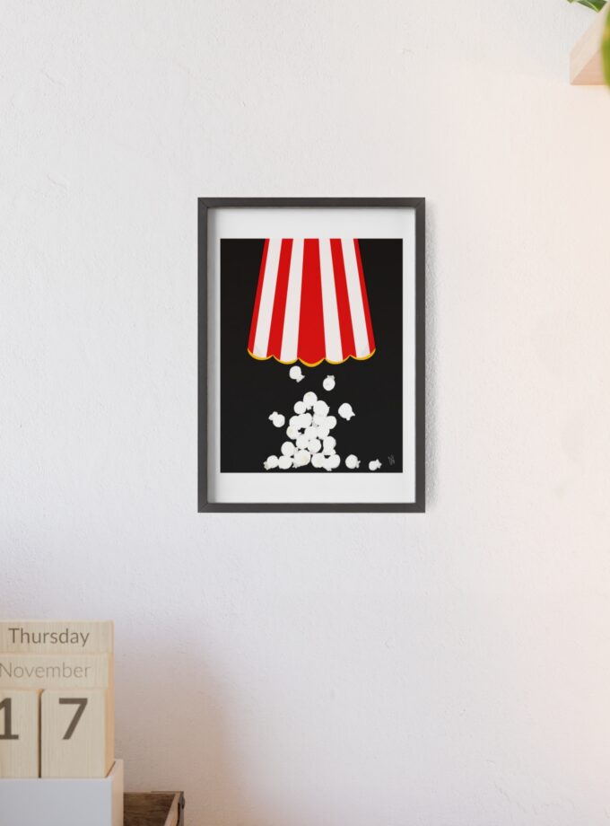 Let's Stay In Poster, Framed