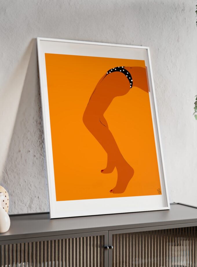 Sun Bath Poster, Framed