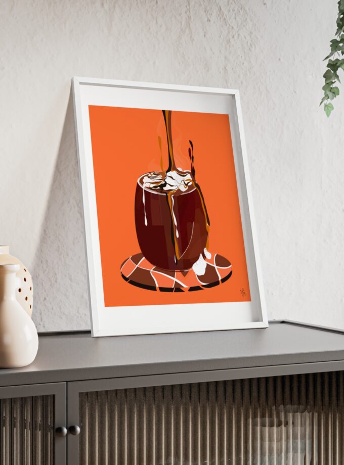 Hot Chocolate Poster, Framed