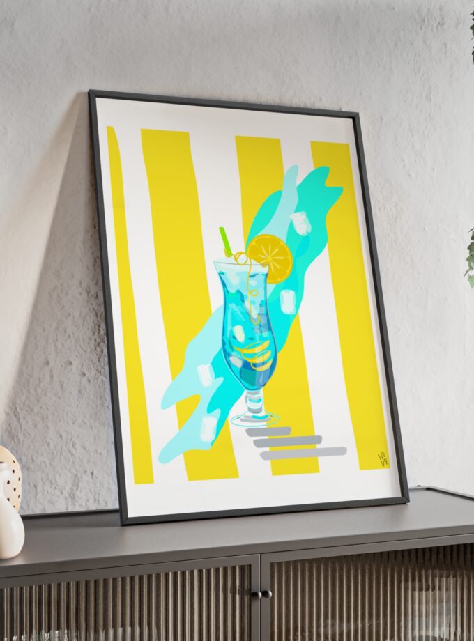 Blue Lagoon Poster, Framed