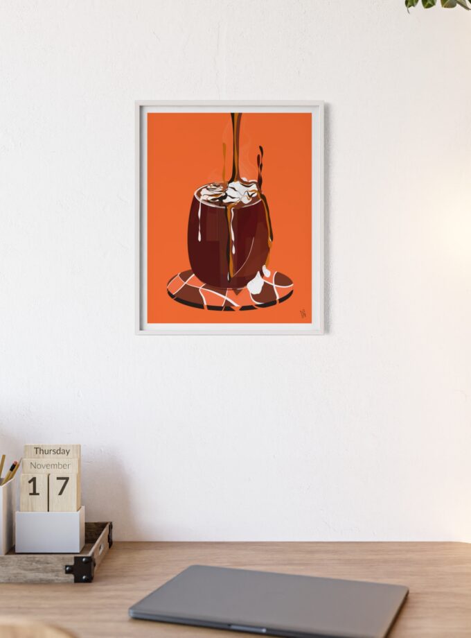 Hot Chocolate Poster, Framed