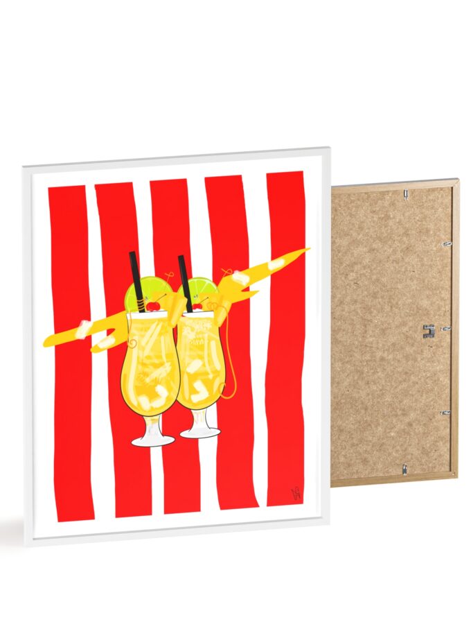 Pina Colada Poster, Framed