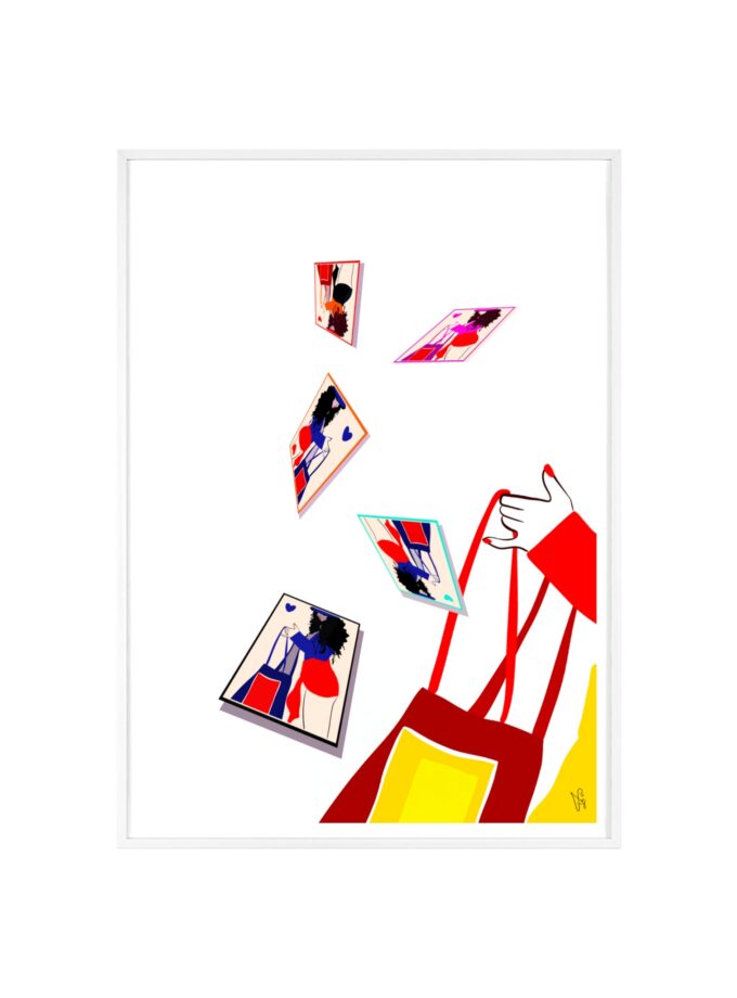 Memory Cards Poster, Framed