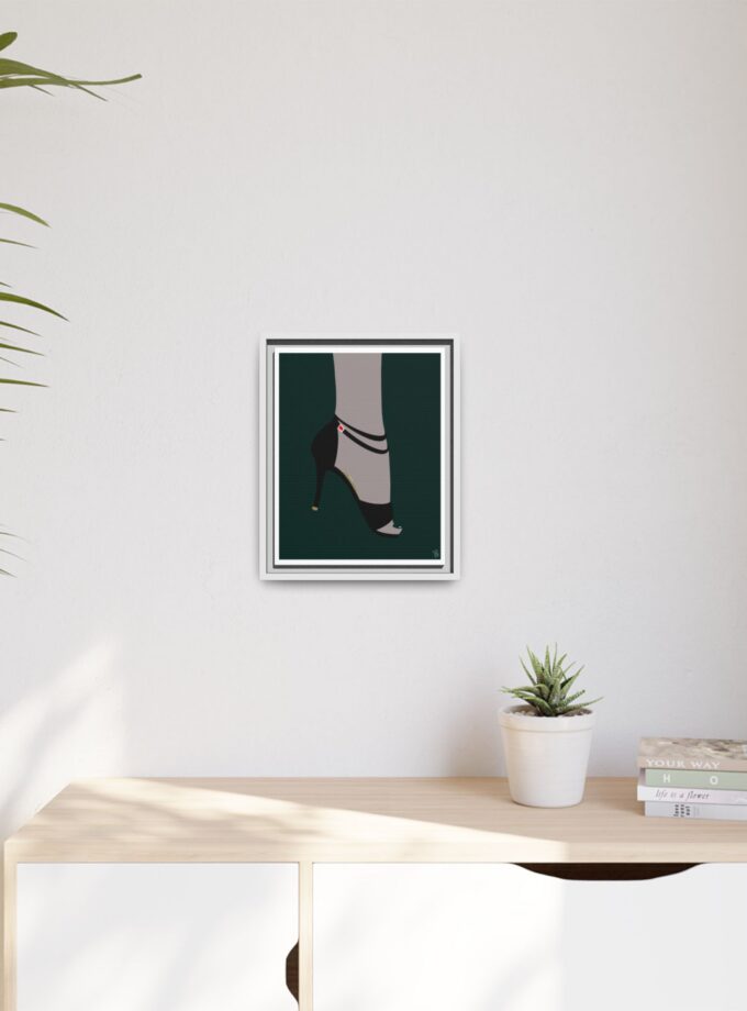 Emerald Canvas, Framed