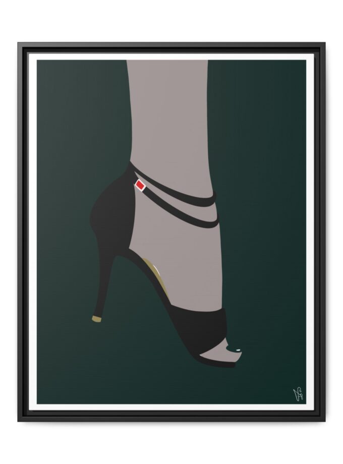 Emerald Canvas, Framed