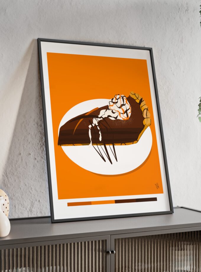 Chocolate Pie Poster, Framed