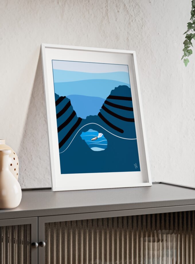 Sky Is Bright Poster, Framed