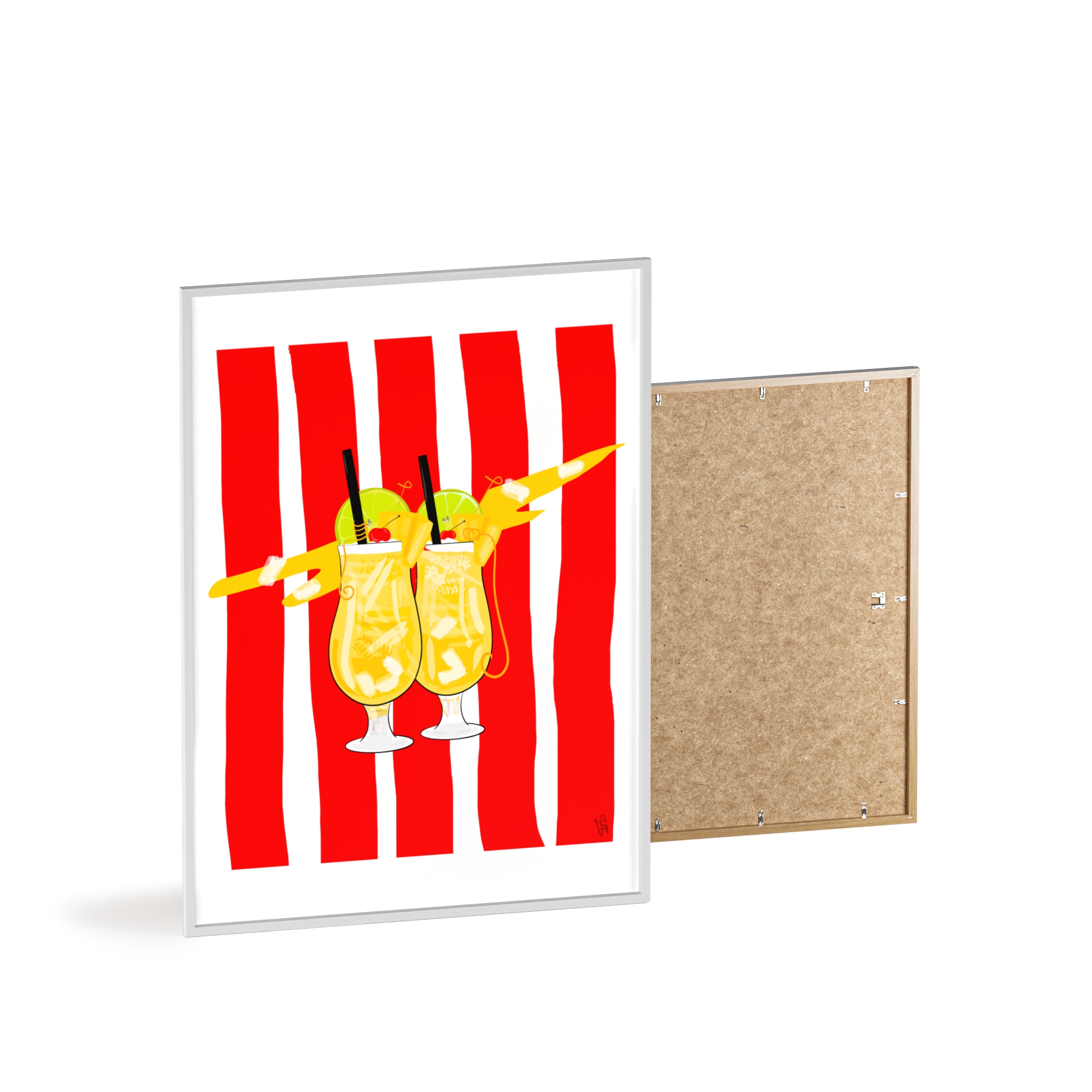 Pina Colada Poster, Framed - Image 46