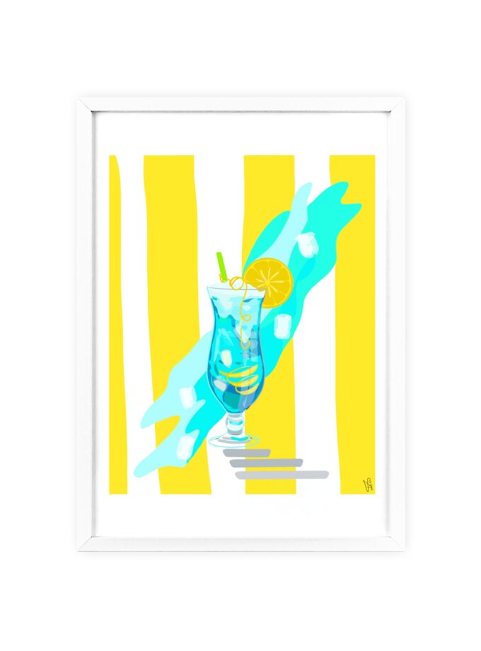 Blue Lagoon Poster, Framed