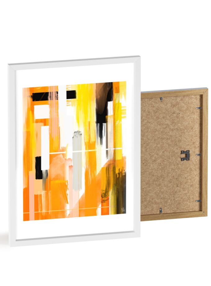 Liquid Gold Poster, Framed