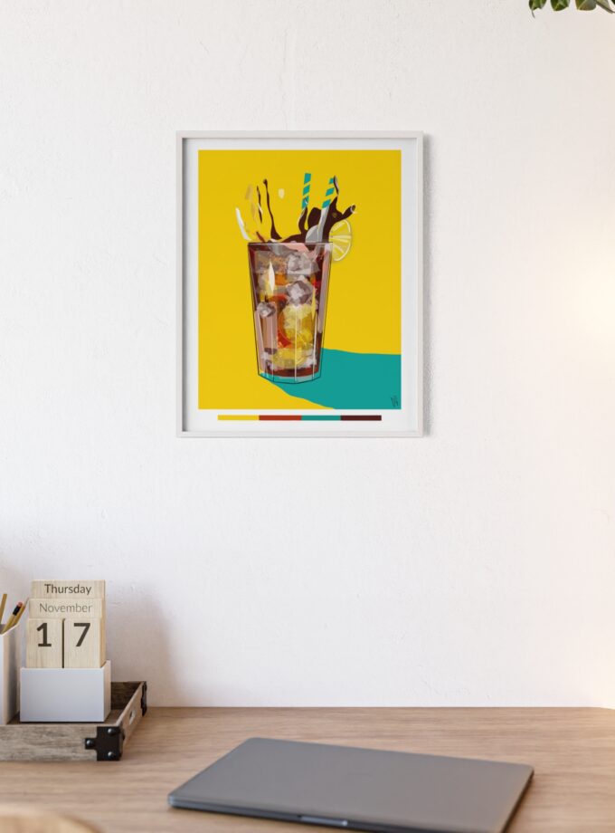 Splash Poster, Framed