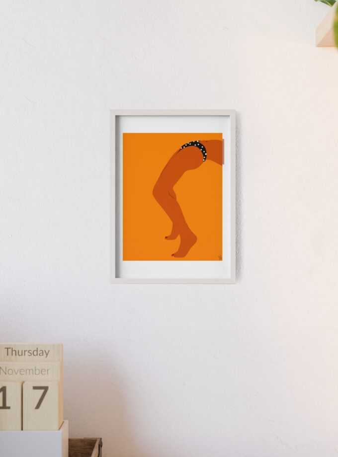 Sun Bath Poster, Framed