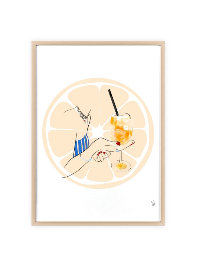 Mimosa in Dubrovnik Poster, Framed