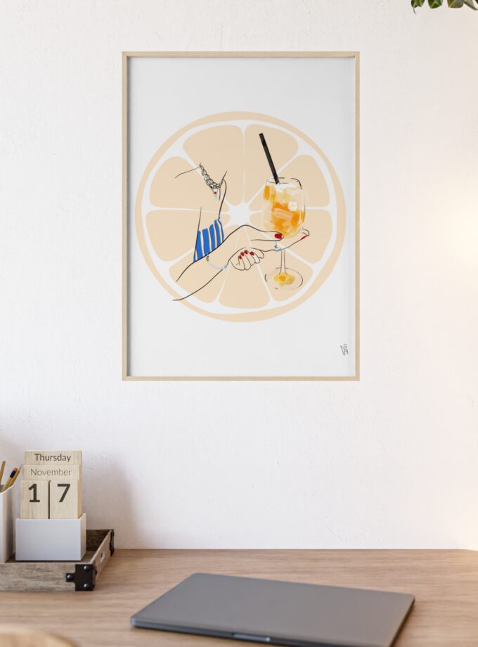 Mimosa in Dubrovnik Poster, Framed