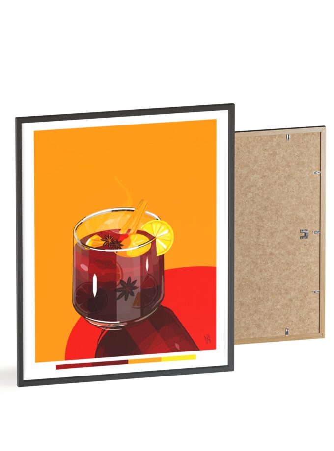 Mulled Wine Poster, Framed