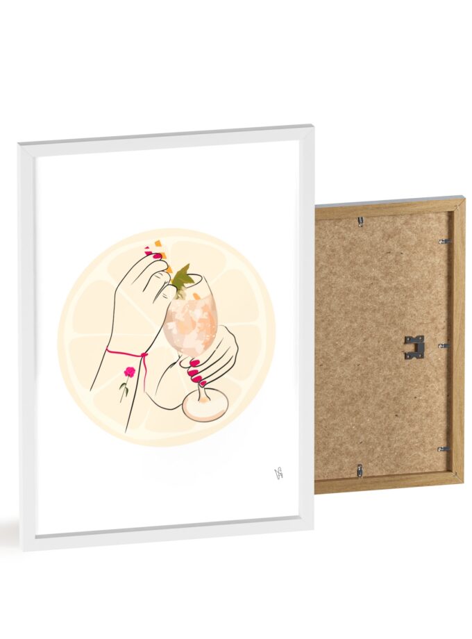 A Toast To Friendship Poster, Framed