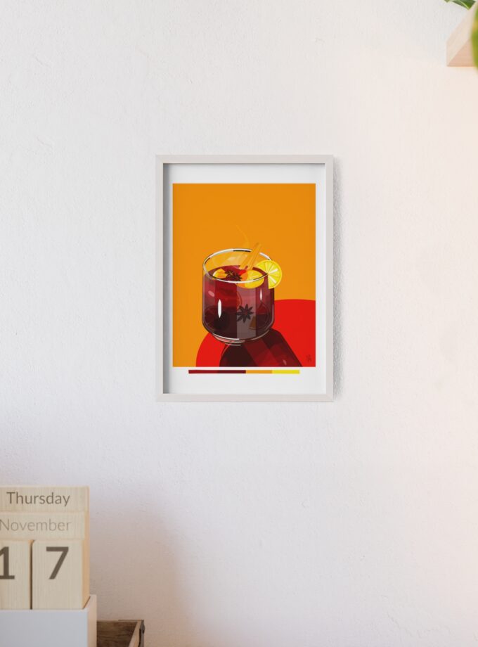 Mulled Wine Poster, Framed