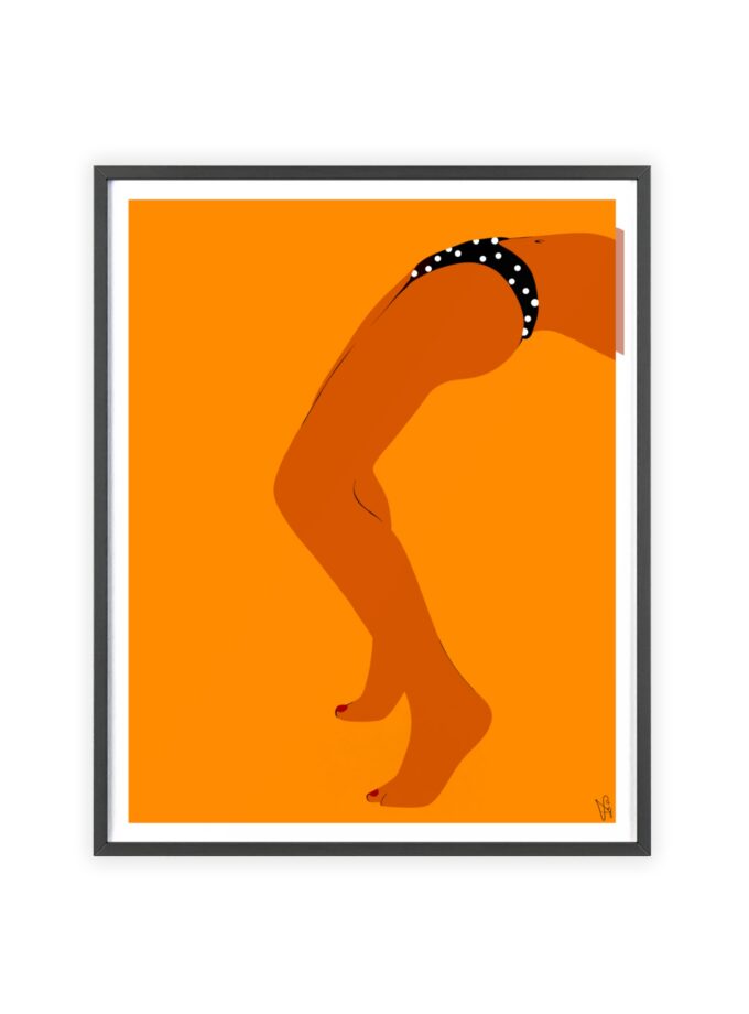 Sun Bath Poster, Framed