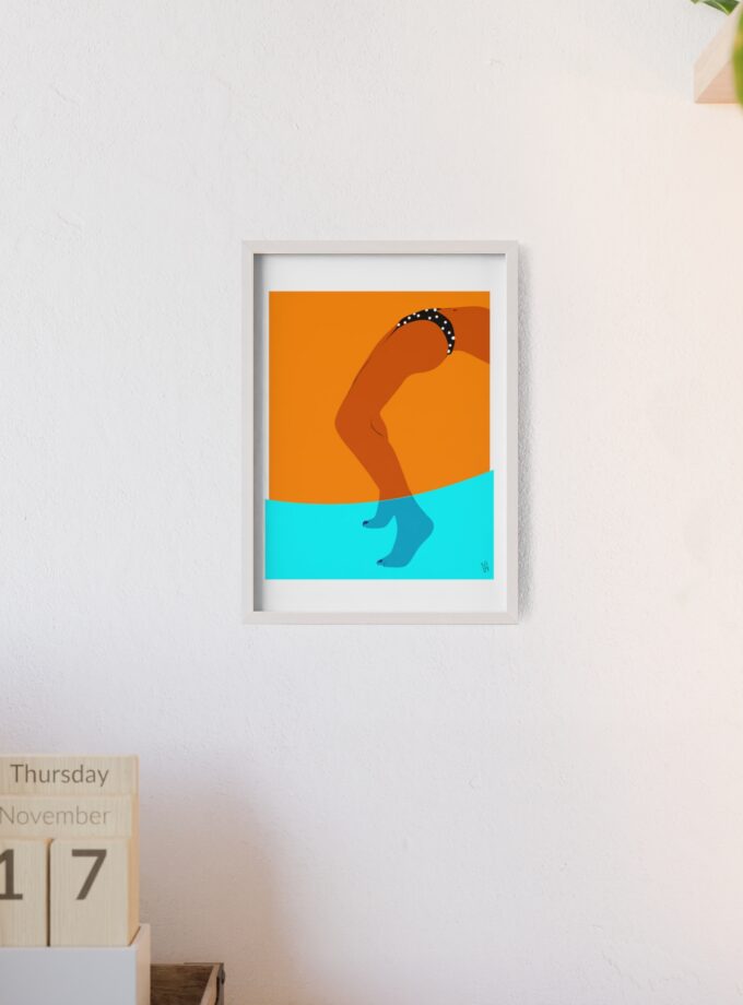 Pool Bridge Poster, Framed