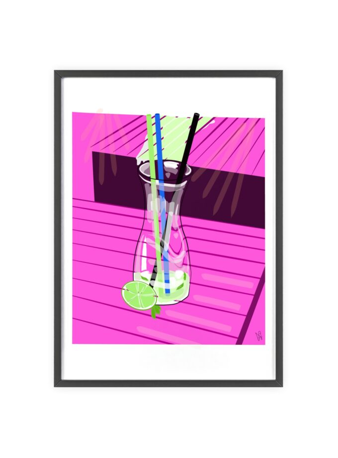 Mojito In Starigrad Poster, Framed