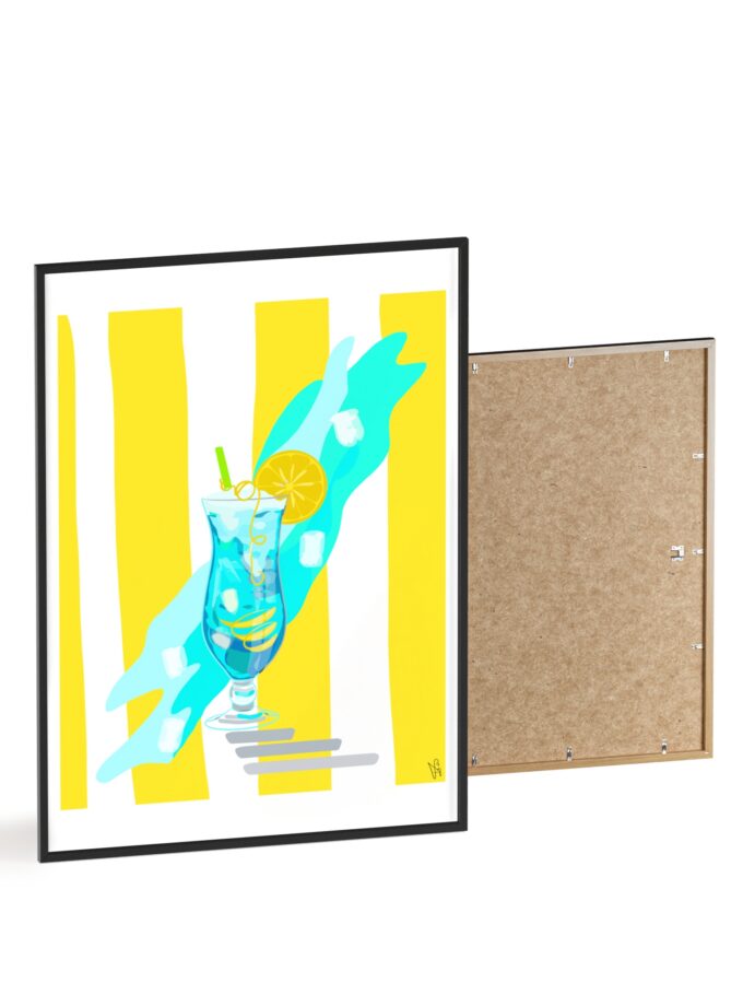 Blue Lagoon Poster, Framed