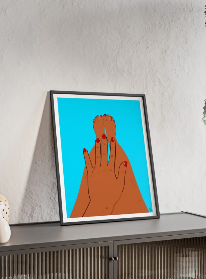 Sky Polish Poster, Framed