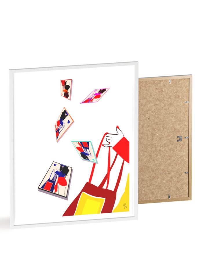 Memory Cards Poster, Framed