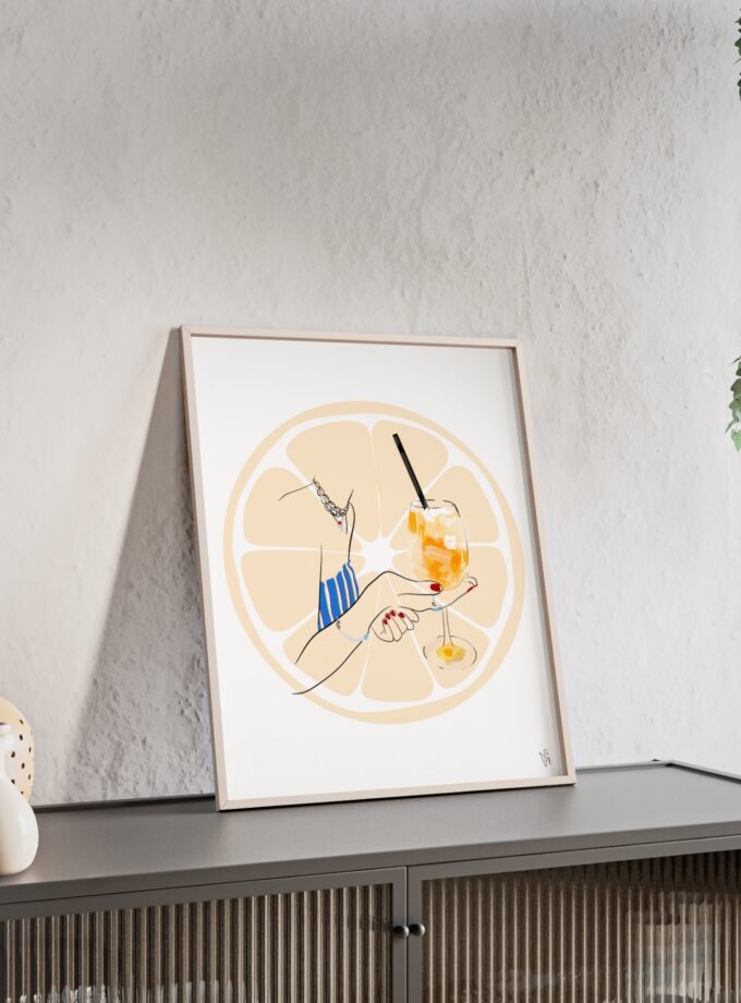 Mimosa in Dubrovnik Poster, Framed