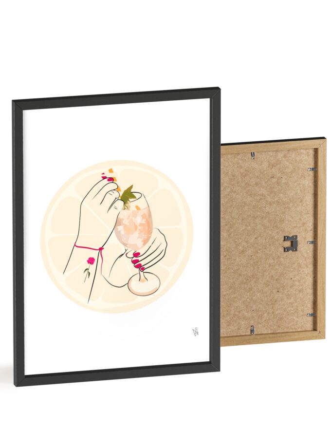 A Toast To Friendship Poster, Framed